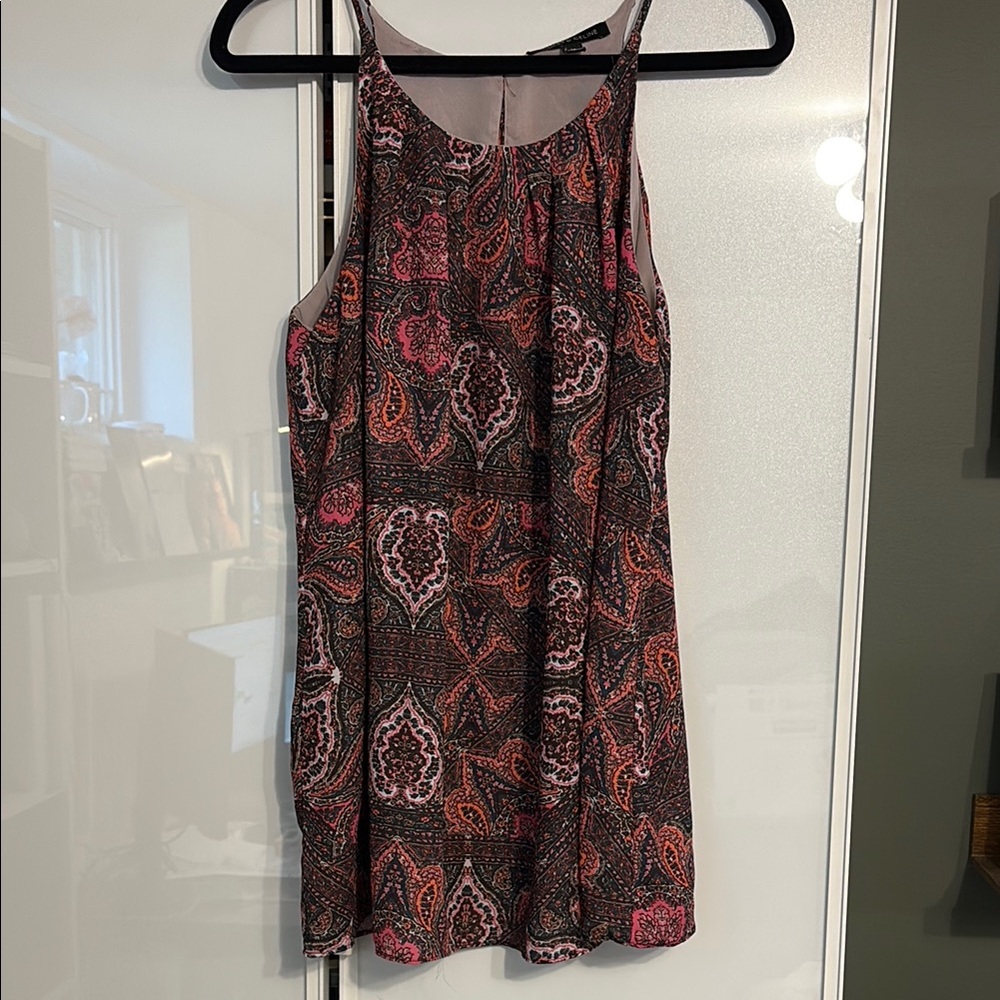 Relaxed Pink and Orange Sleeveless Tank Top